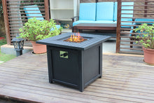 Upland 30” Slat Top Gas Fire Pit Table